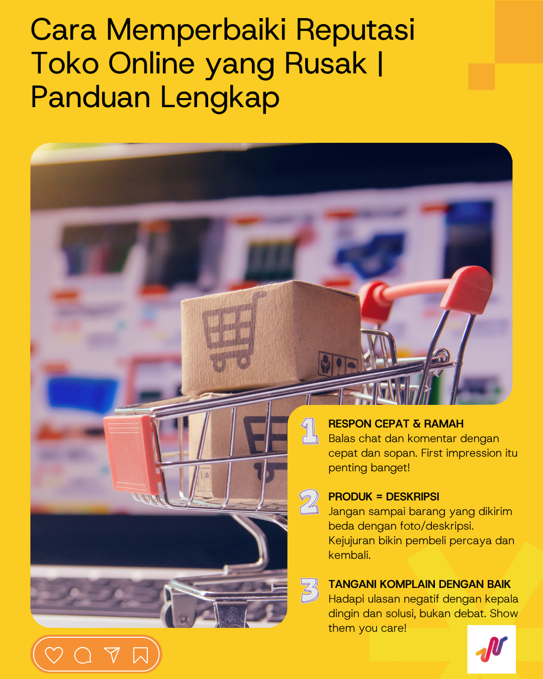 Reputasi toko online jelek